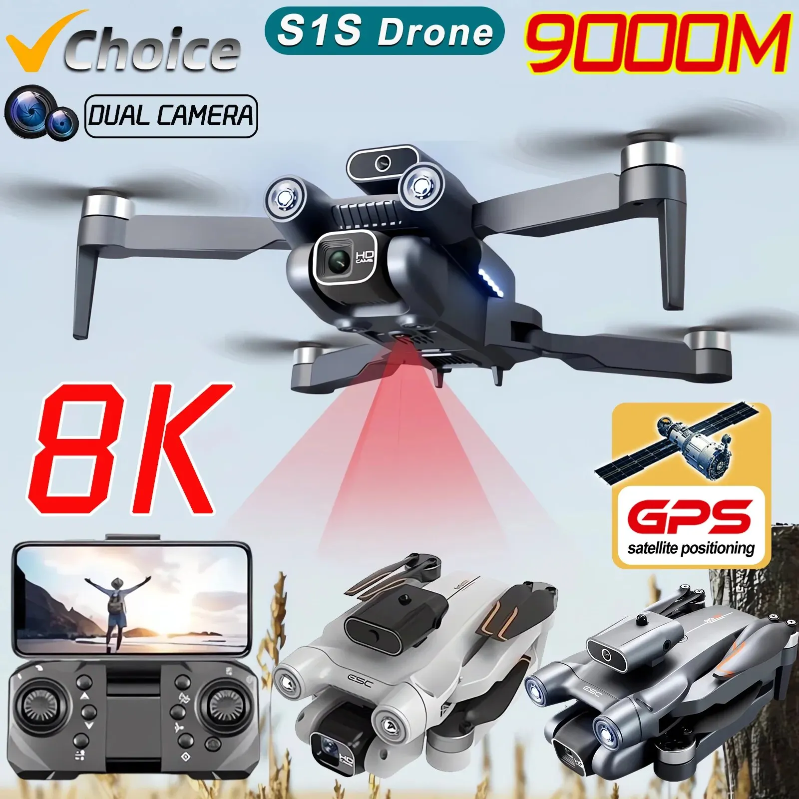 Drone Gps Mount - Profissional Brushless Motor Drone, GPS Drone,
