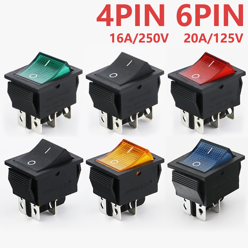 Drone Buzzer - Interruptor rocker kcd4 liga/desliga com led